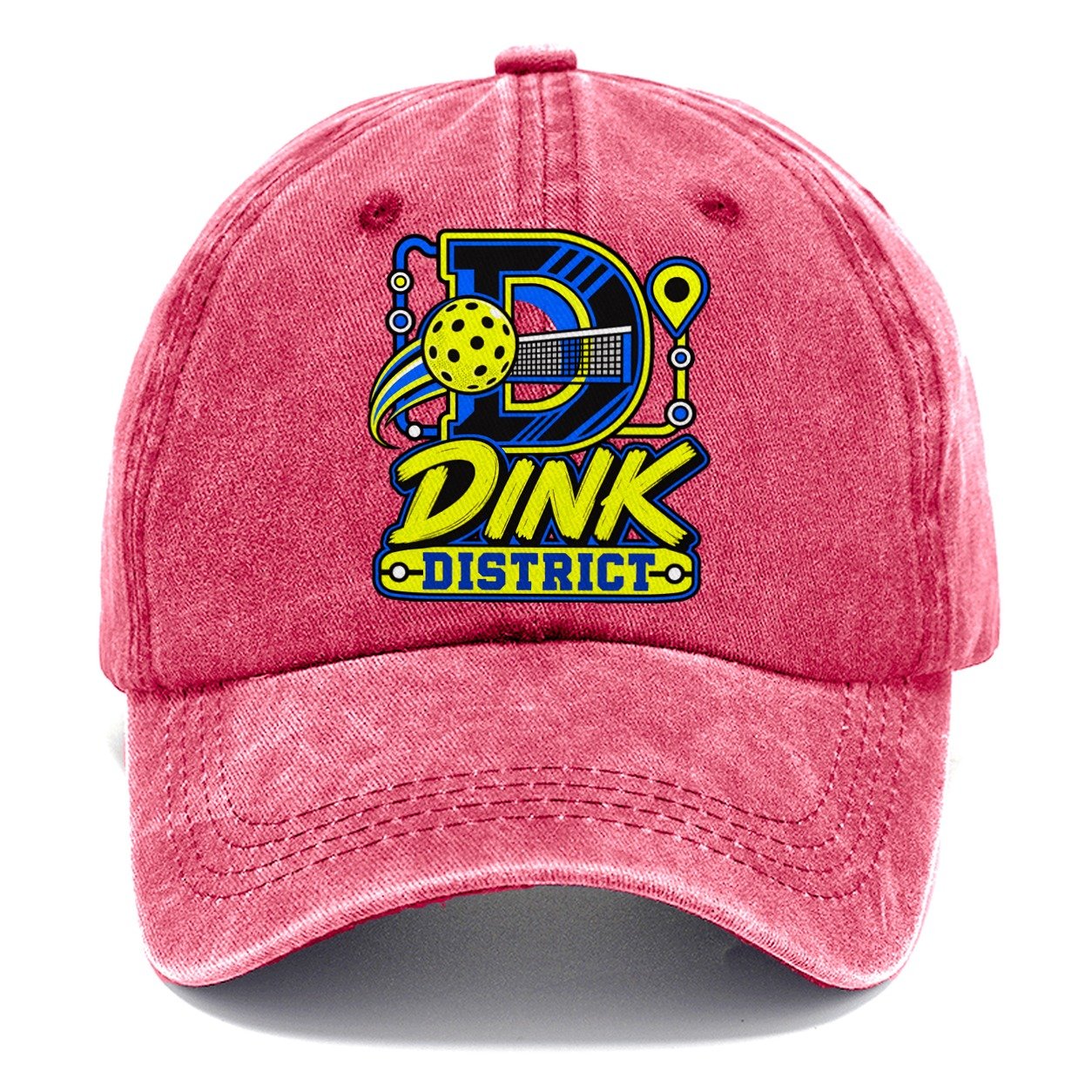 Dink District Pickleball Life Classic Cap – Pomegranate Blush