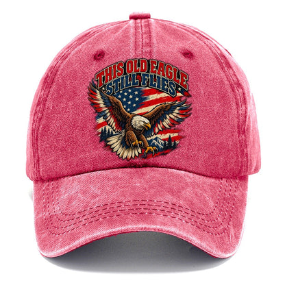 This Old Eagle Still Flies Old Man Strong Classic Cap – Pomegranate Blush