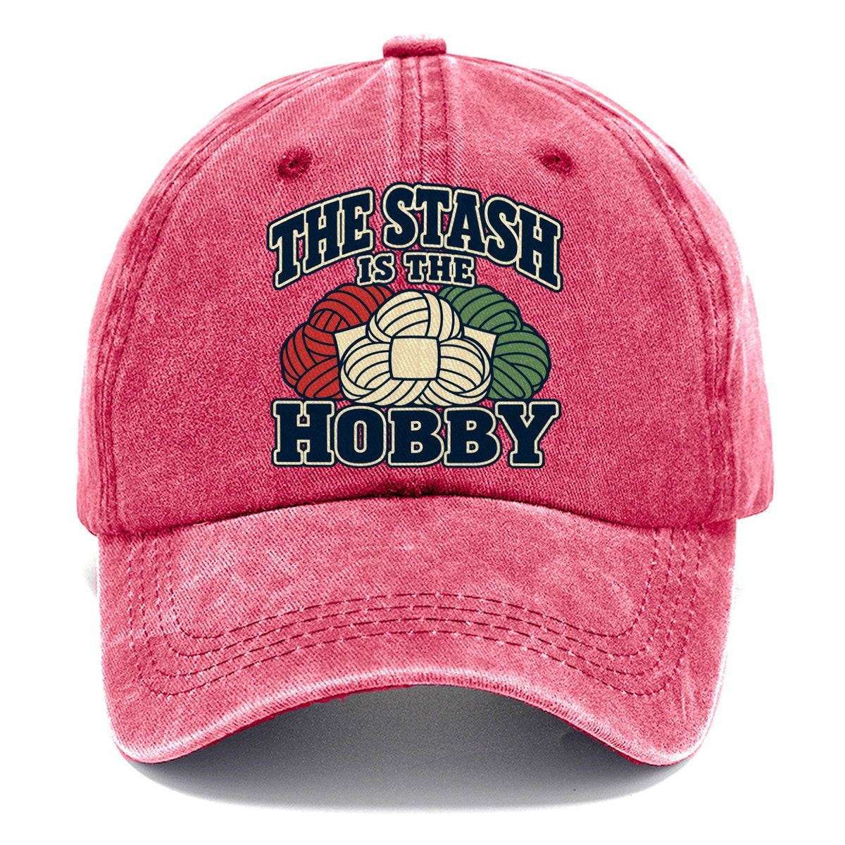 The Stash Is The Hobby Yarn Crafts Classic Cap – Pomegranate Blush