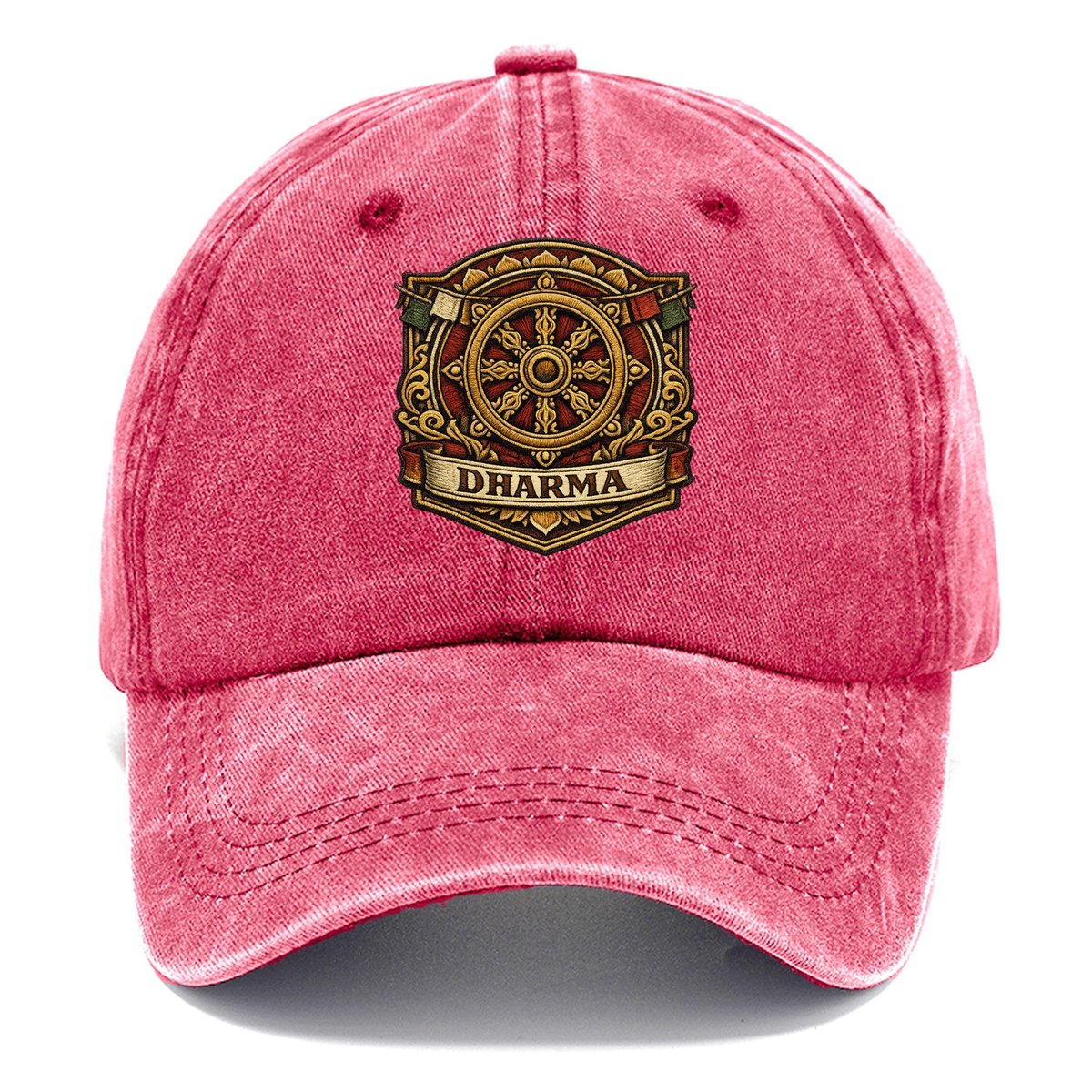 Dharma Wheel Eight Spokes Classic Cap – Pomegranate Blush