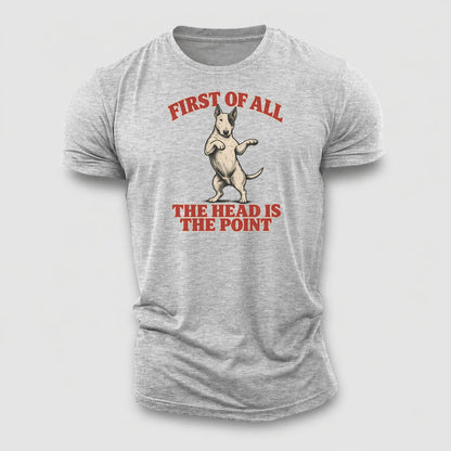 Bull Terrier Dog Declarations Cotton T-Shirt – Sport Grey