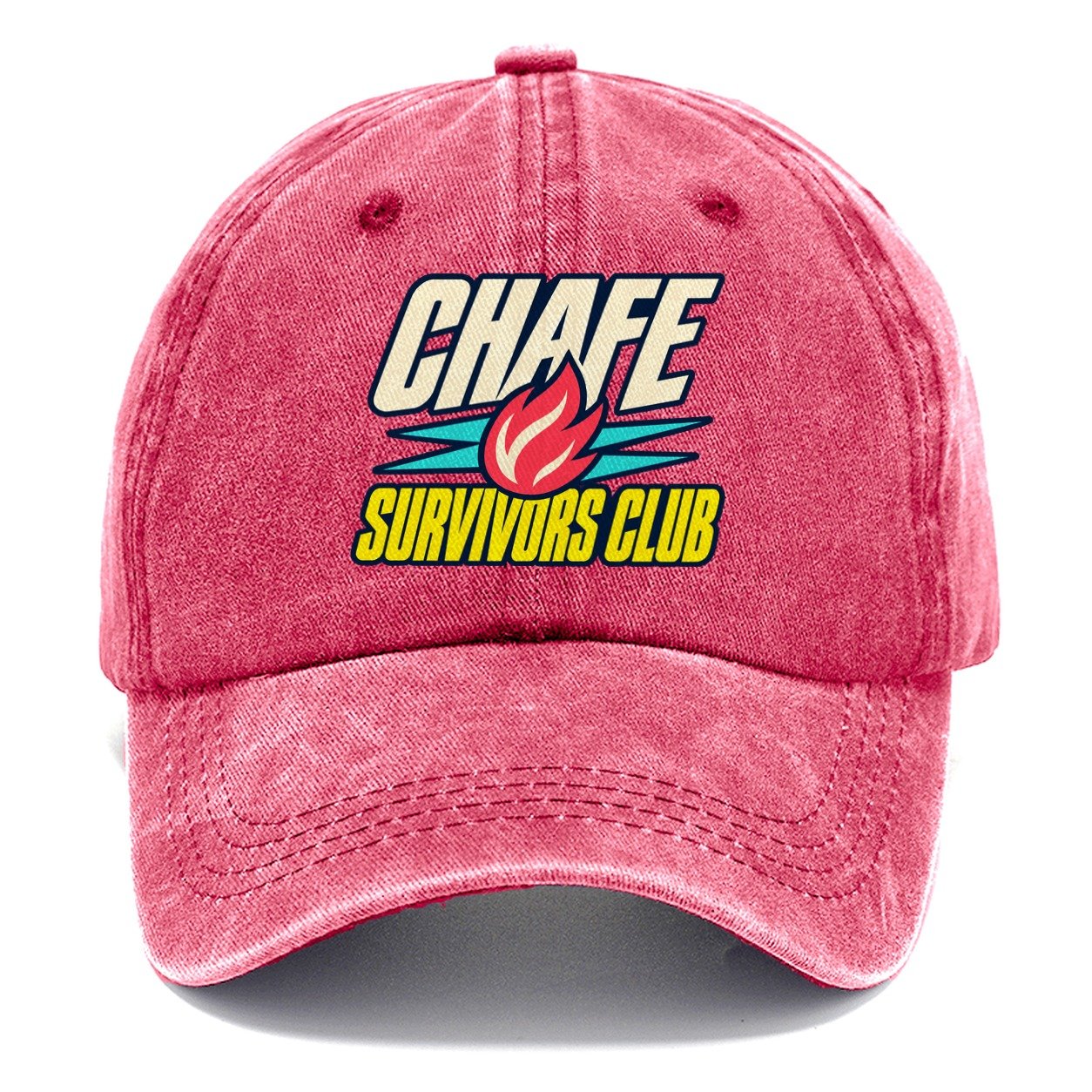Chafe Survivors Club 90S Running Clubs Classic Cap – Pomegranate Blush