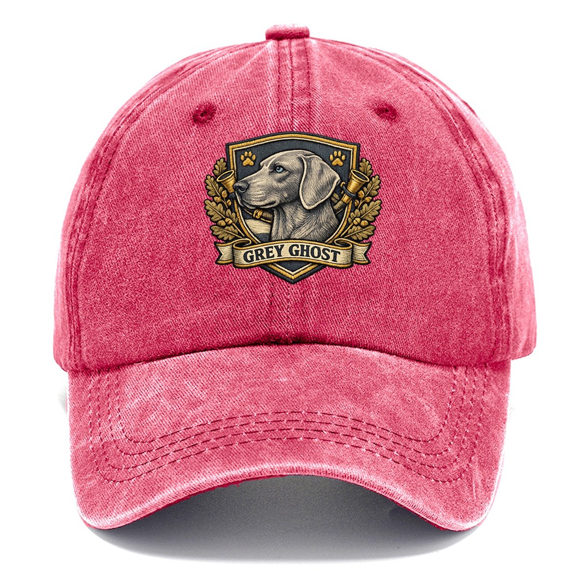 Inked Weimaraner Classic Cap – Pomegranate Blush