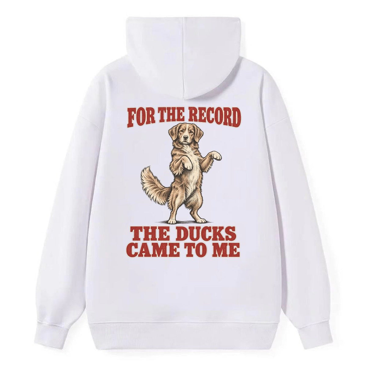 Nova Scotia Duck Tolling Retriever Dog Declarations Classic Pullover Hoodie – White