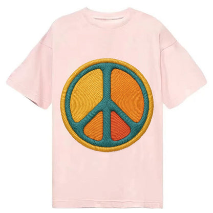 Golden Peace Classic T-shirt – Pink
