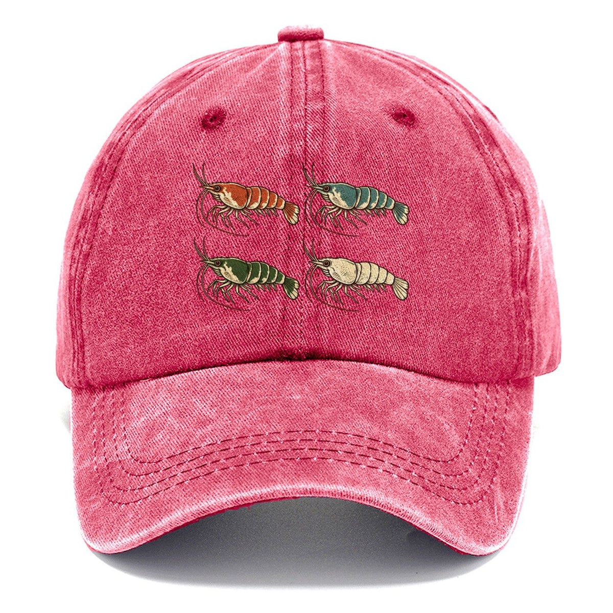 Shrimp Colour Study Aquarium Keeping Classic Cap – Pomegranate Blush