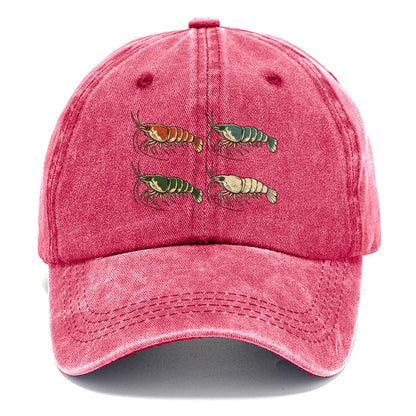 Shrimp Colour Study Aquarium Keeping Classic Cap – Pomegranate Blush