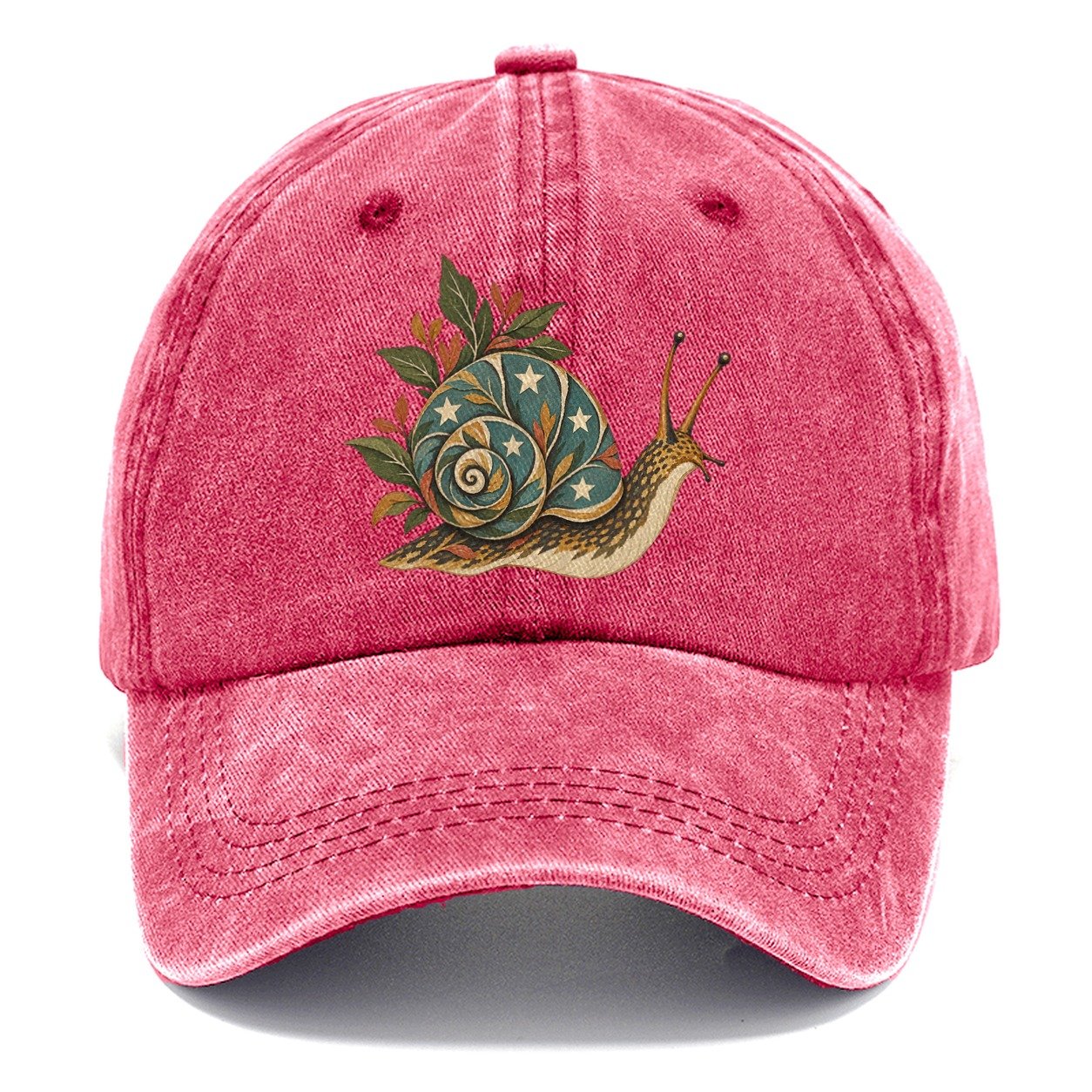 Snail Carrying Starlight Gentle Wild Classic Cap – Pomegranate Blush