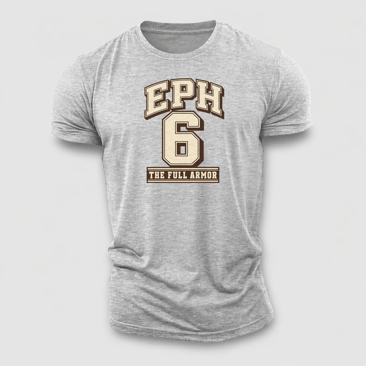 Ephesians 6 Varsity Chapel Varsity Cotton T-Shirt – Sport Grey