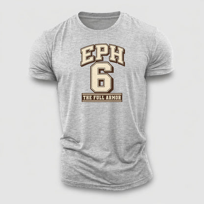 Ephesians 6 Varsity Chapel Varsity Cotton T-Shirt – Sport Grey