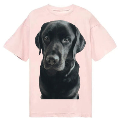 Black Labrador Classic T-shirt – Pink
