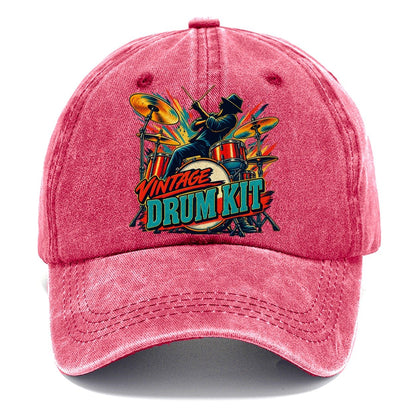 Vintage Drum Kit Music Instruments Classic Cap – Pomegranate Blush