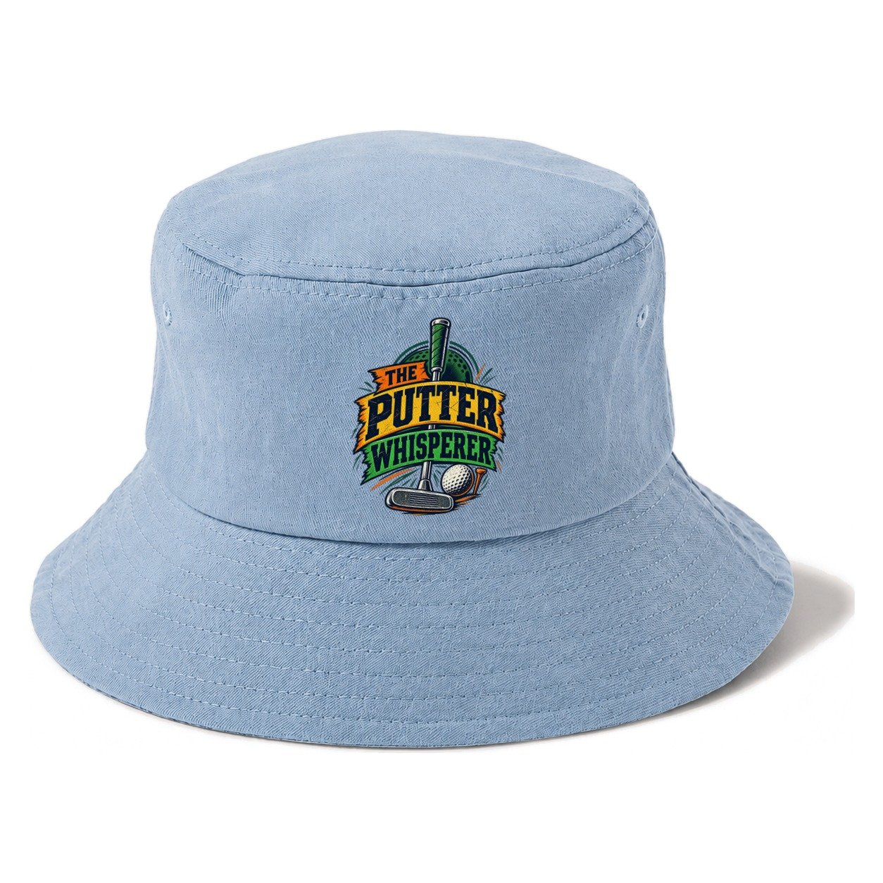 The Putter Whisperer Golf Life Bucket Hat – Summer Sky