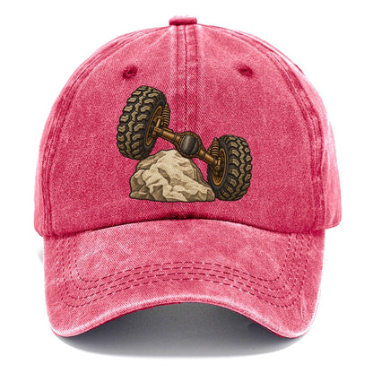Articulated Axle Over A Rock Off Roading And Overlanding Classic Cap – Pomegranate Blush