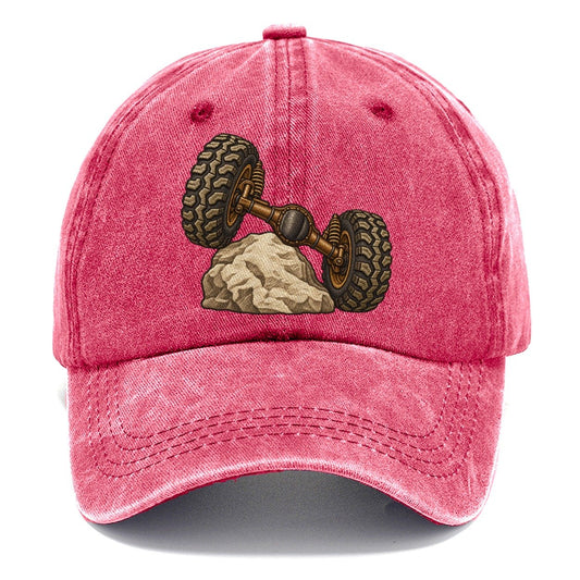 Articulated Axle Over A Rock Off Roading And Overlanding Classic Cap – Pomegranate Blush