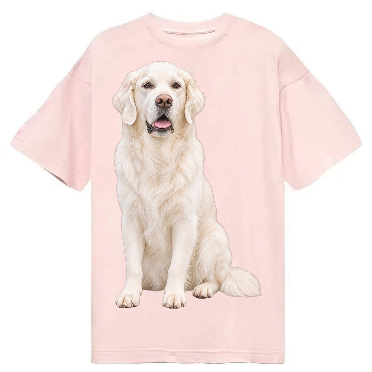 White English Cream Golden Retrievers Classic T-shirt – Pink