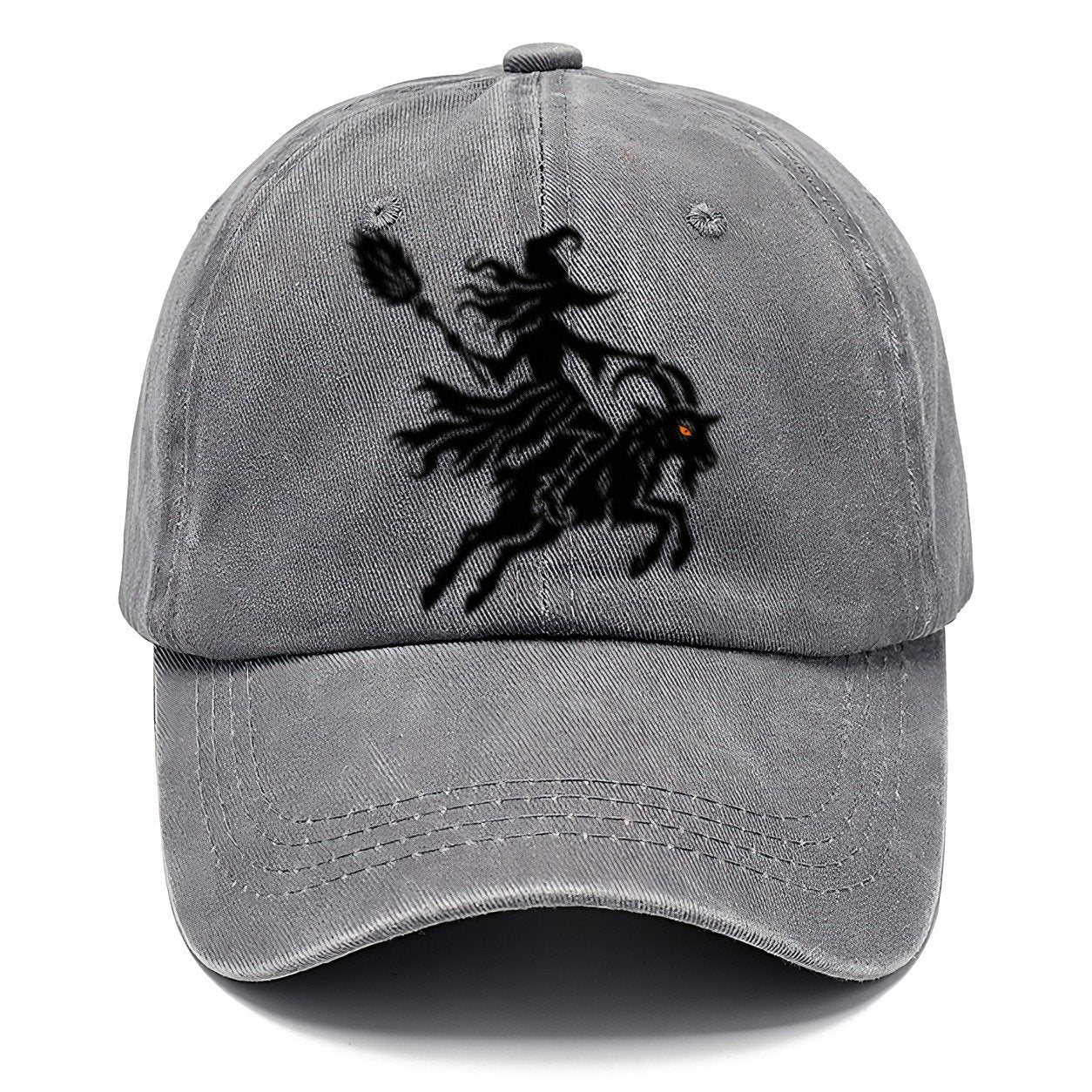 Medieval Woodcut Witch On A Goat Witch Magic Classic Cap – Urban Haze
