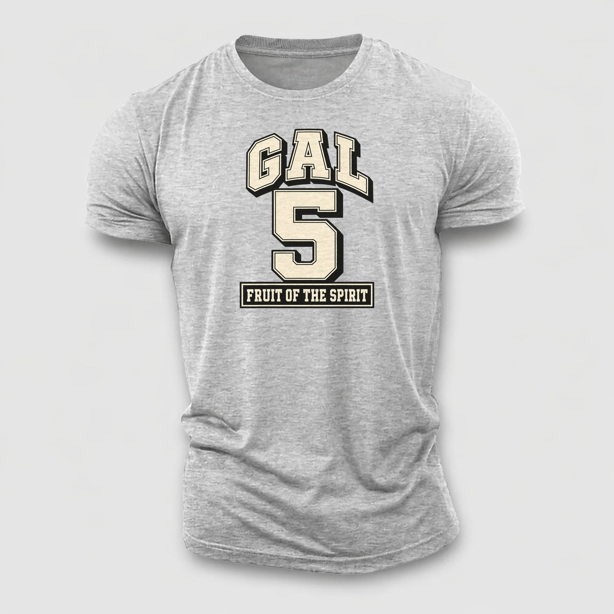 Galatians 5 Varsity Chapel Varsity Cotton T-Shirt – Sport Grey