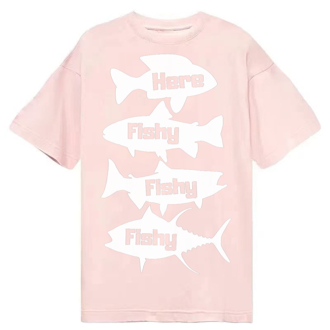 Here Fishy Fishy Fishy Classic T-shirt – Pink