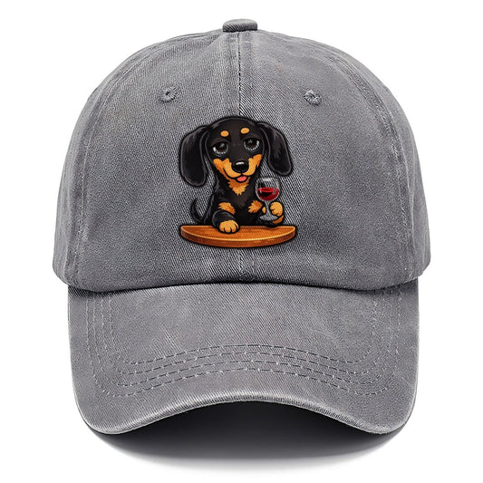 Dachshund Wine Time Classic Cap – Urban Haze
