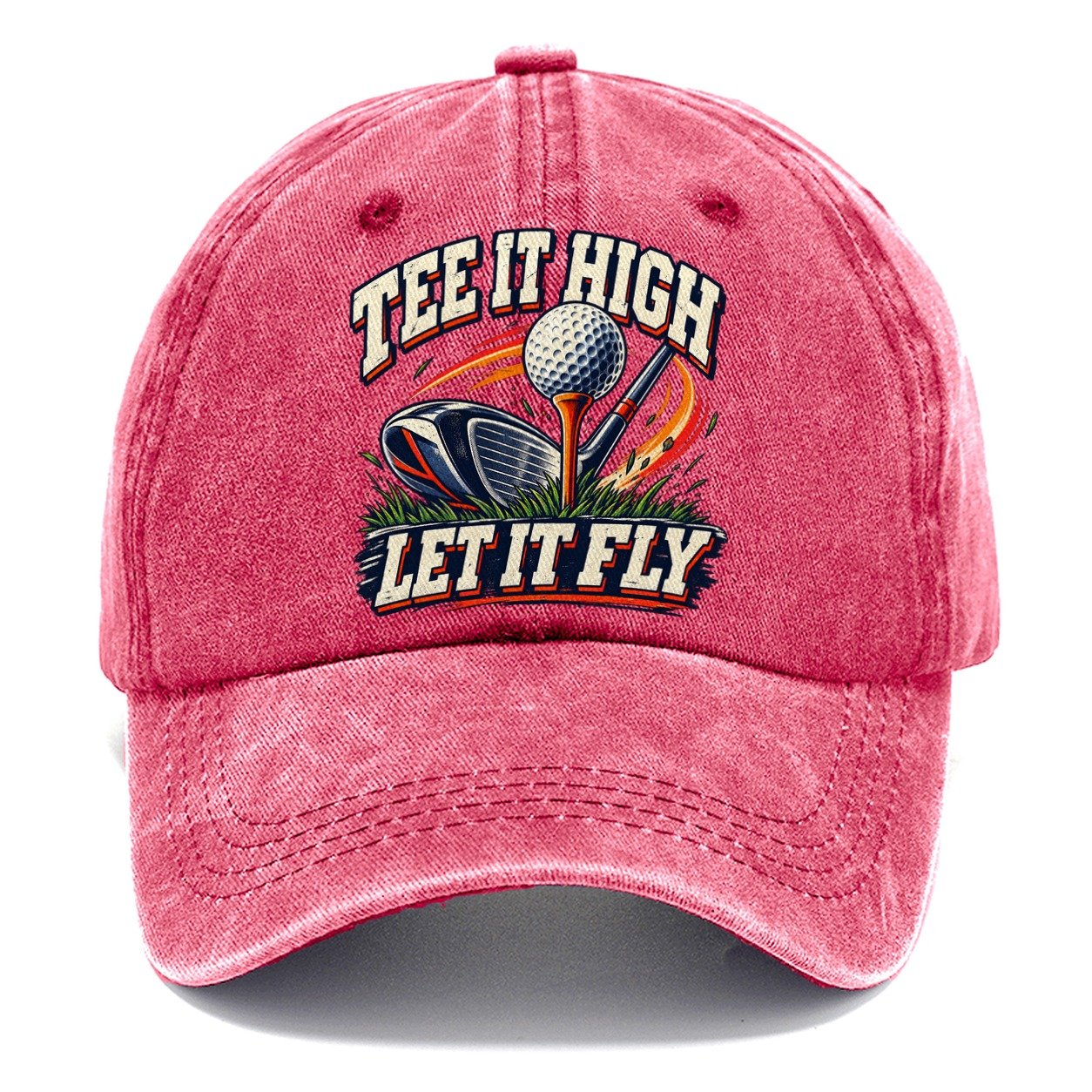Tee It High Let It Fly Golf Life Classic Cap – Pomegranate Blush