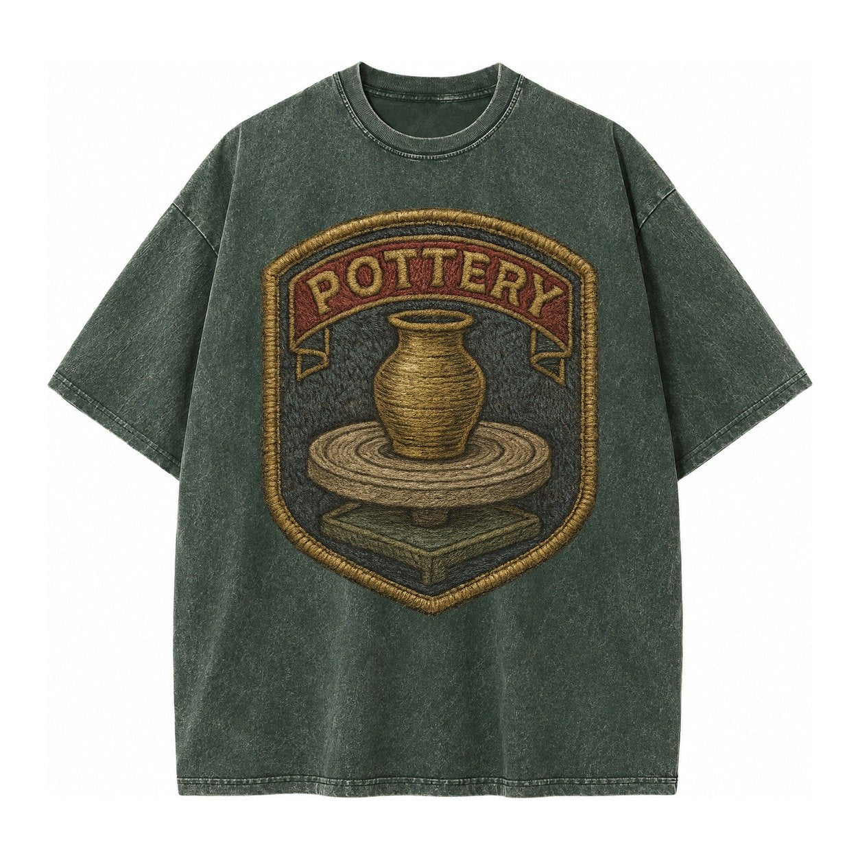 Pottery Wheel Vintage T-shirt – Forest Mist