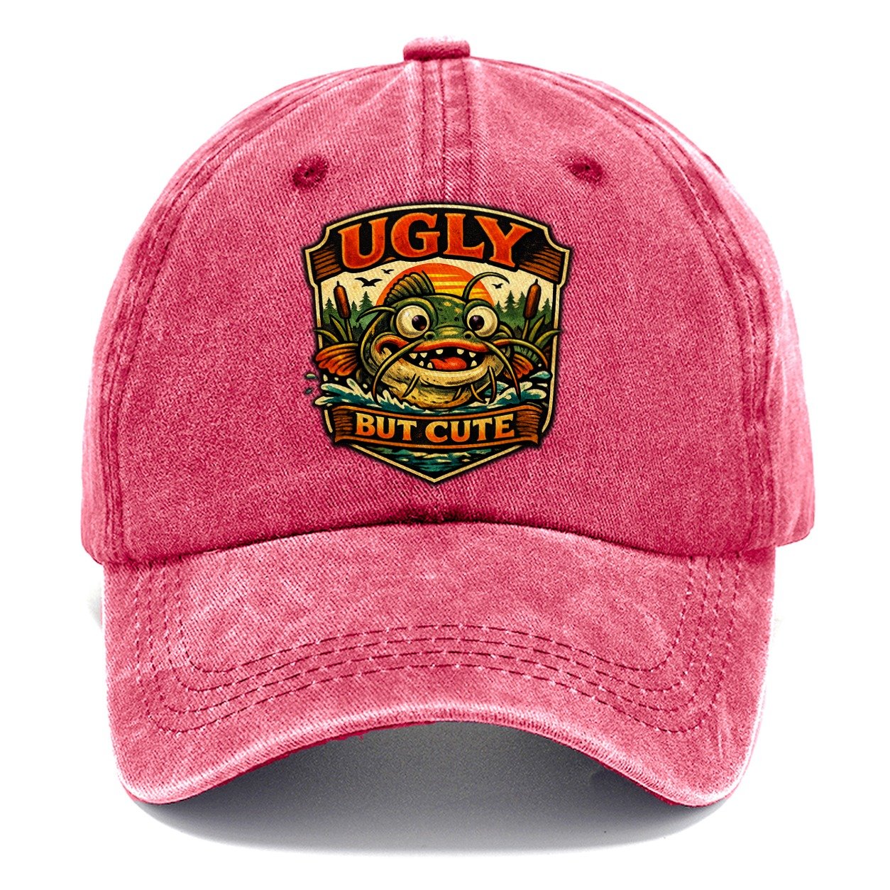 Ugly But Cute Catfish Classic Cap – Pomegranate Blush