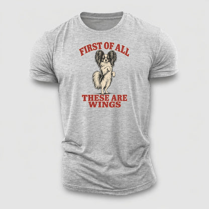 Papillon Dog Declarations Cotton T-Shirt – Sport Grey
