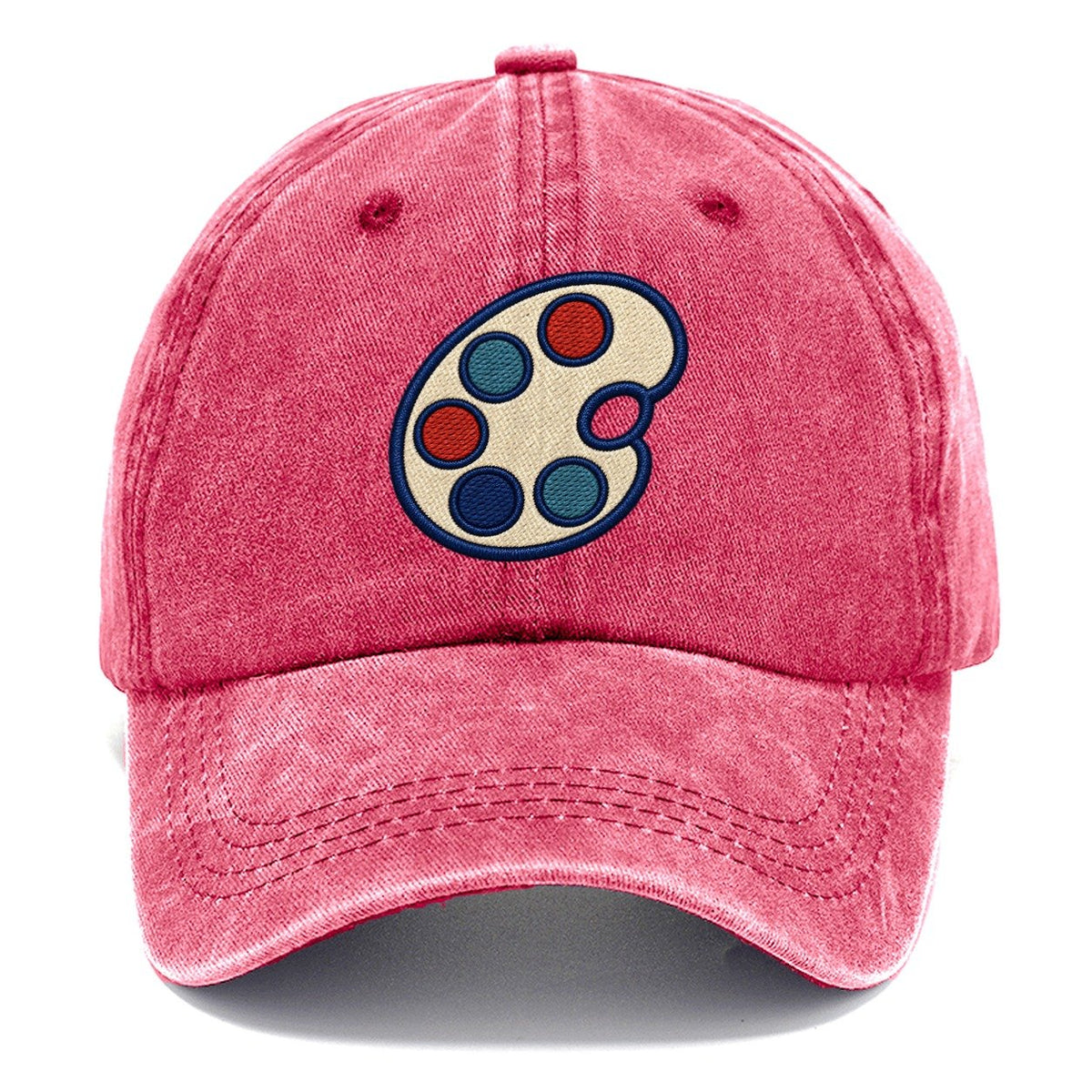 Painter Palette Tiny Solo Marks Classic Cap – Pomegranate Blush