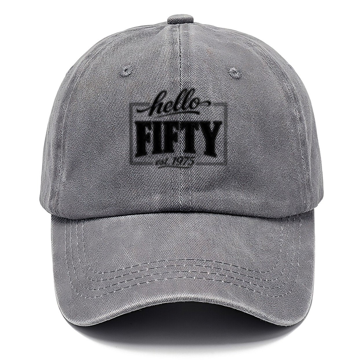 Hello Fifty Est 1975 Classic Cap – Urban Haze