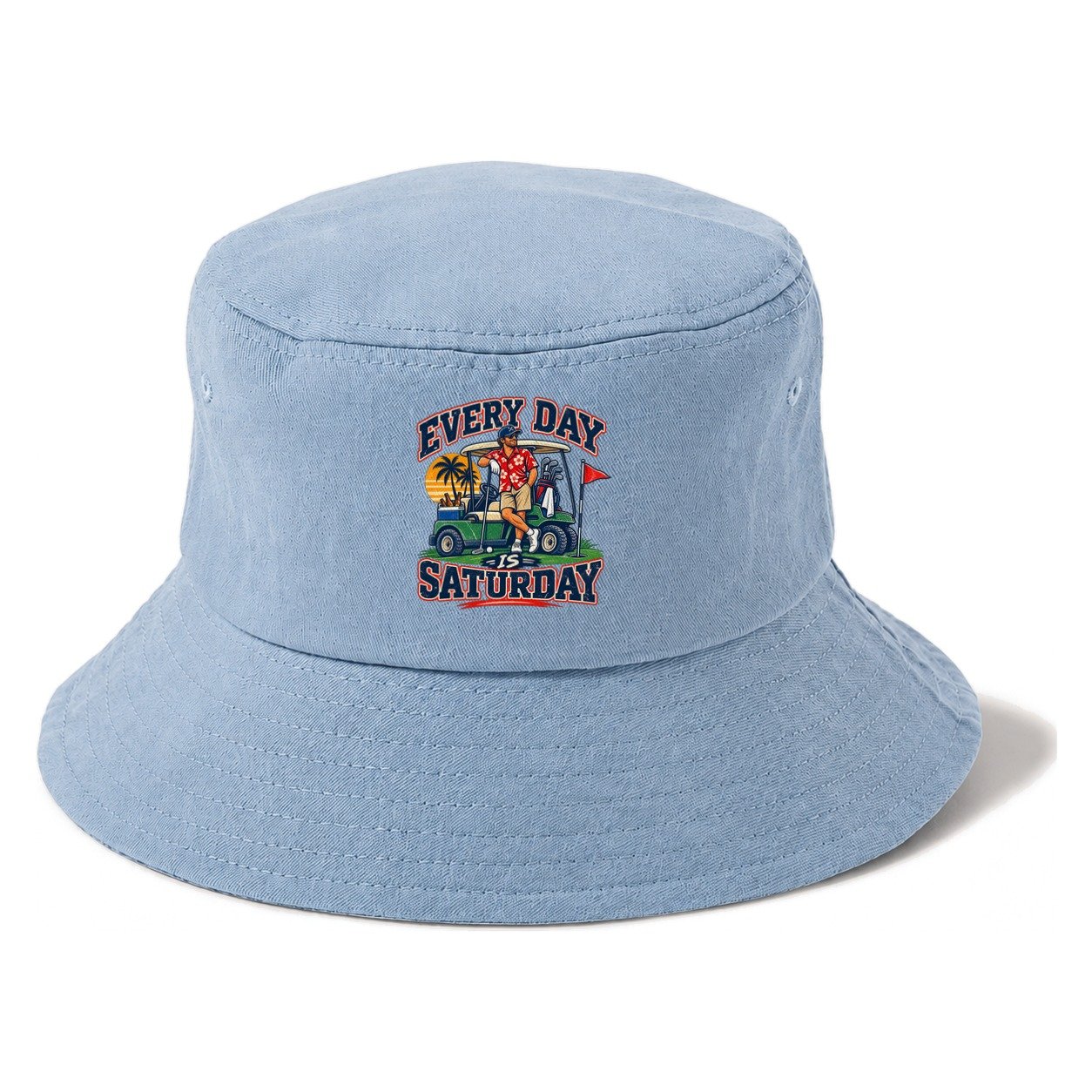 Every Day Is Saturday Golf Life Bucket Hat – Summer Sky