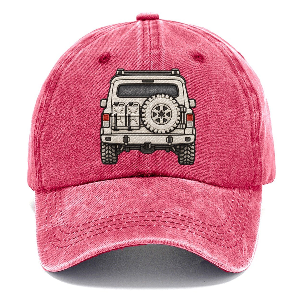 Trail Wagon Tailgate With Spare And Fuel Cans Off Roading And Overlanding Classic Cap – Pomegranate Blush