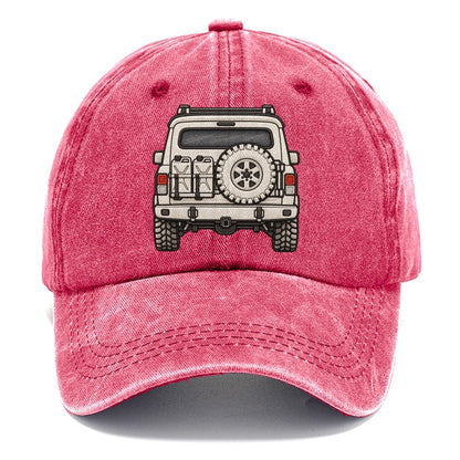 Trail Wagon Tailgate With Spare And Fuel Cans Off Roading And Overlanding Classic Cap – Pomegranate Blush
