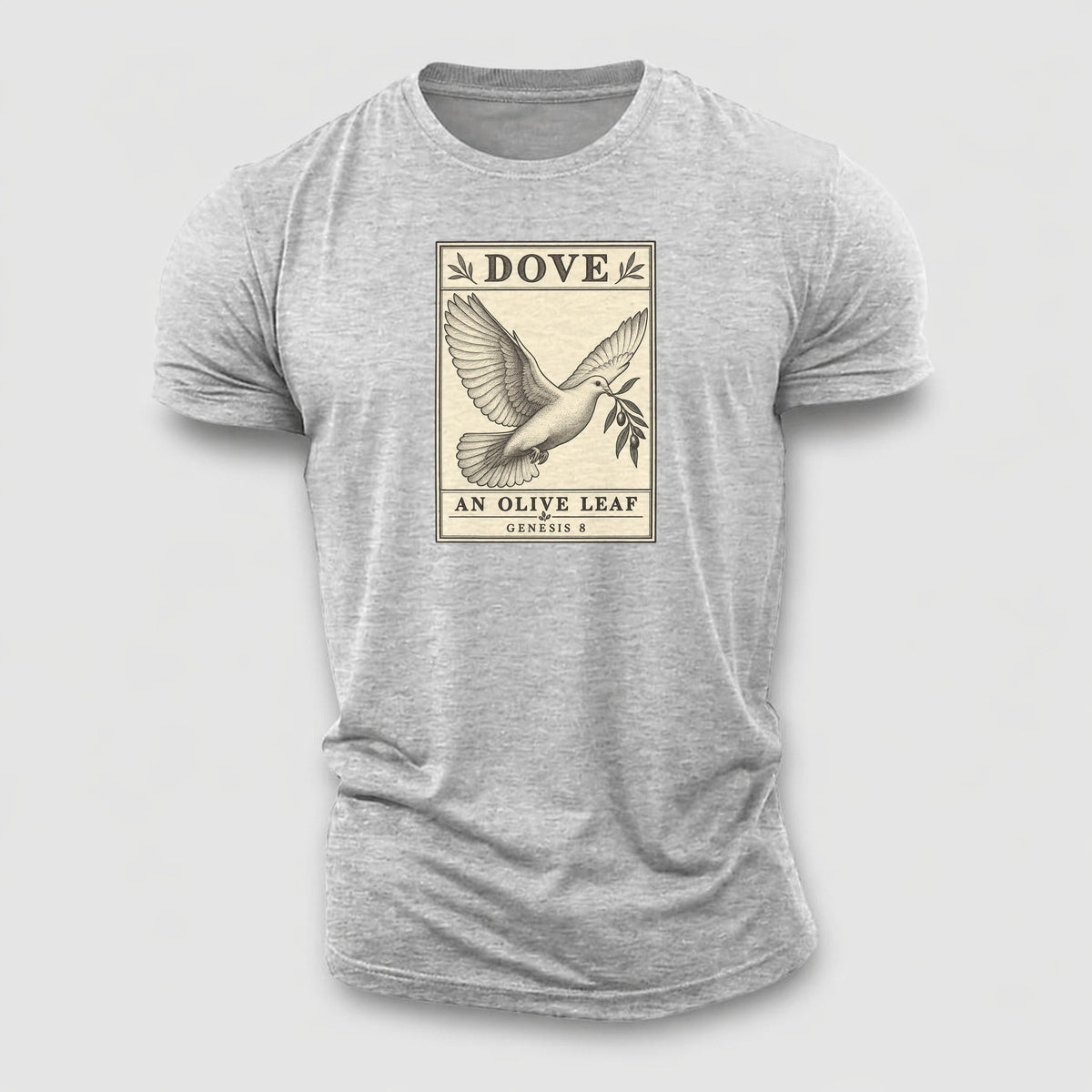 Dove Specimen Plate Creature Canticle Cotton T-Shirt – Sport Grey