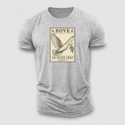 Dove Specimen Plate Creature Canticle Cotton T-Shirt – Sport Grey