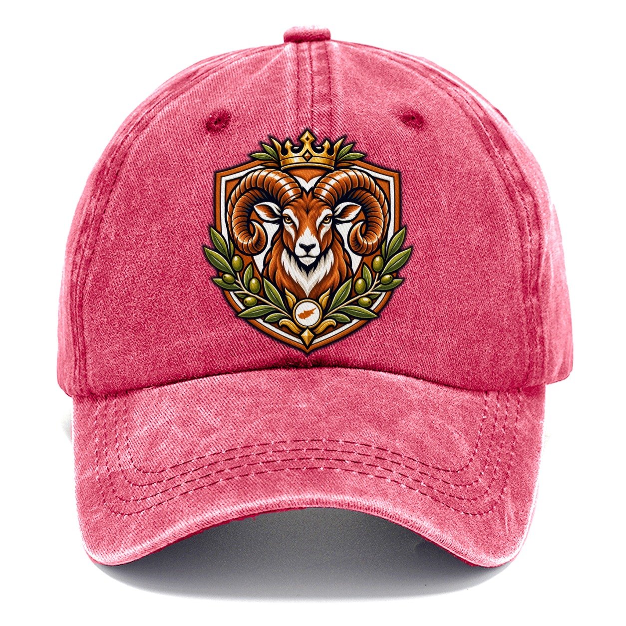 Cyprus Heraldic Crest Country Logos Classic Cap – Pomegranate Blush