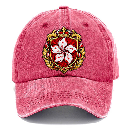 Hong Kong Heraldic Crest Country Logos Classic Cap – Pomegranate Blush