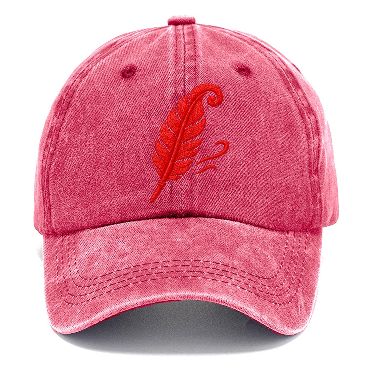 Feather Wind Curl Micro Motion Mark Classic Cap – Pomegranate Blush