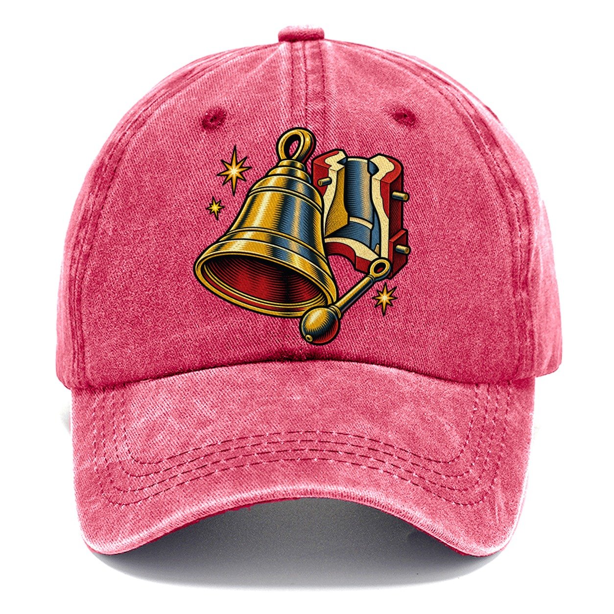 Bellfounder Handbell Mould And Clapper Uk Culture Heritage Classic Cap – Pomegranate Blush