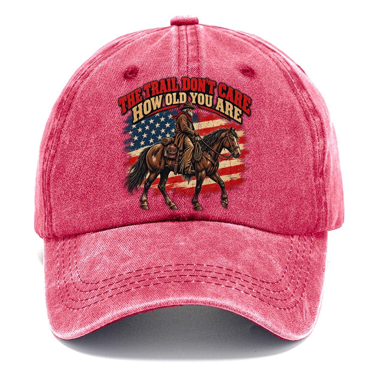 The Trail Don T Care How Old You Are Old Man Strong Classic Cap – Pomegranate Blush