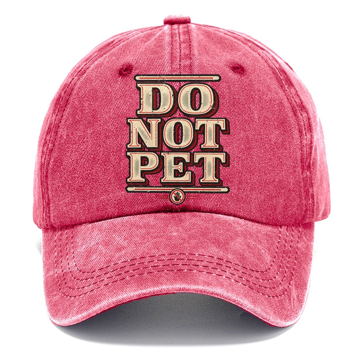 Do Not Pet American Wit Classic Cap – Pomegranate Blush