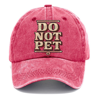 Do Not Pet American Wit Classic Cap – Pomegranate Blush