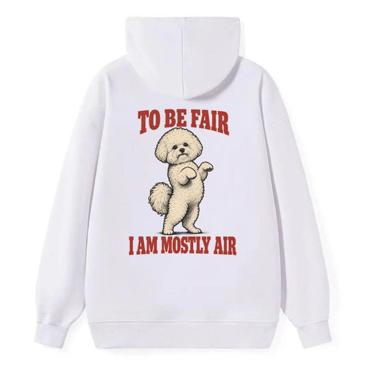 Bichon Frise Dog Declarations Classic Pullover Hoodie – White