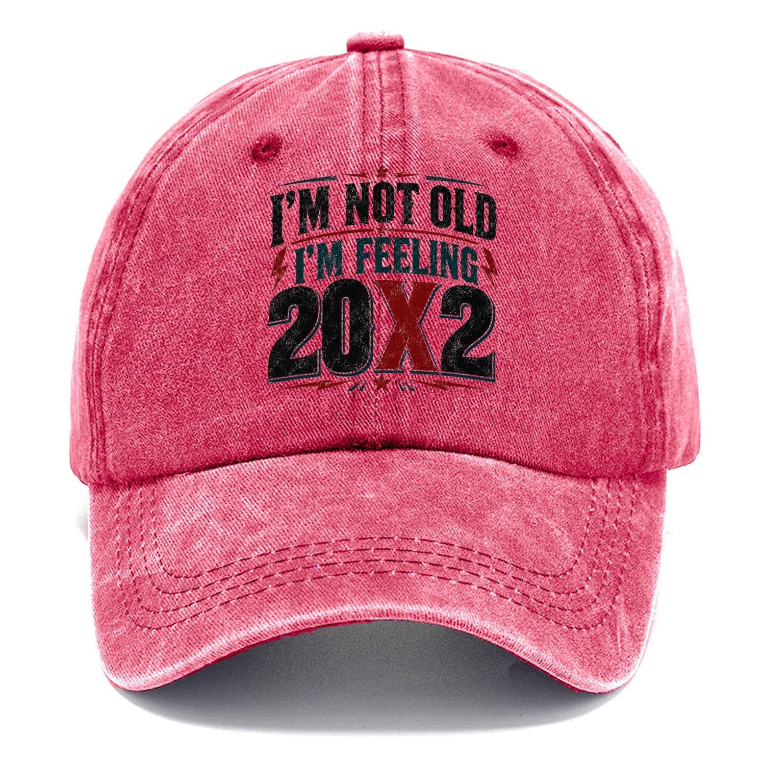 Feeling 20 X 2 Forty Vintage Classic Cap – Pomegranate Blush