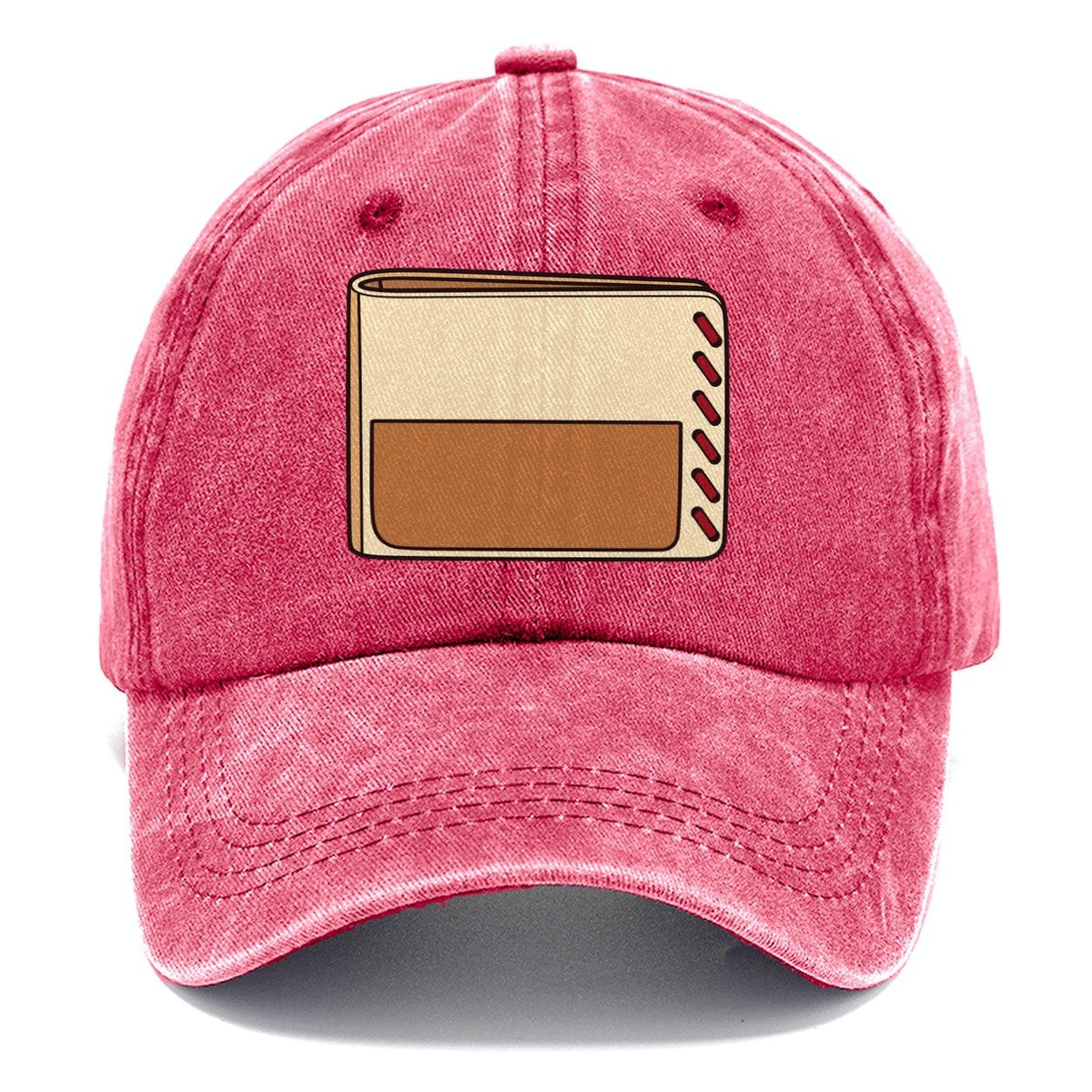 Bifold Wallet Study Leathercraft Classic Cap – Pomegranate Blush