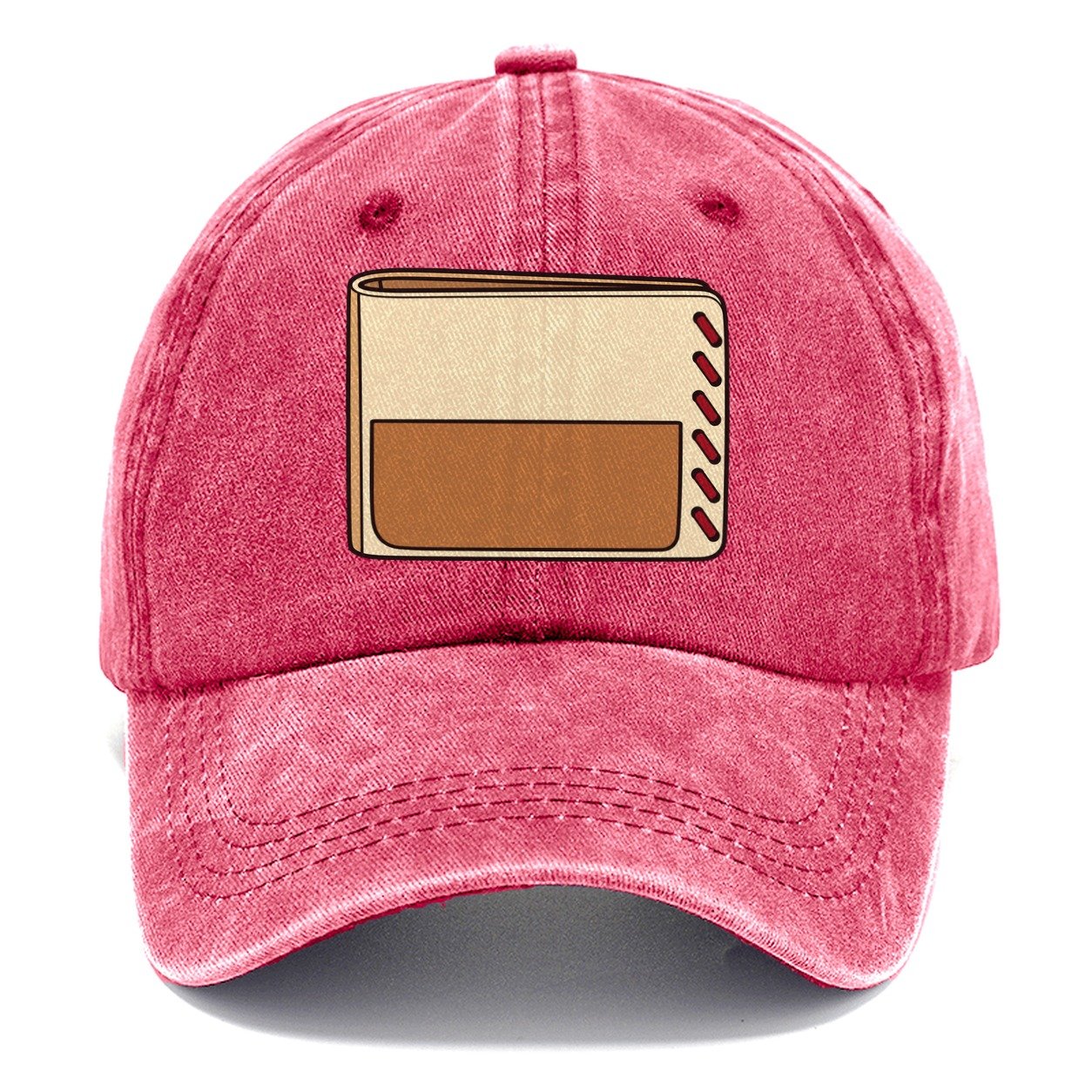 Bifold Wallet Study Leathercraft Classic Cap – Pomegranate Blush