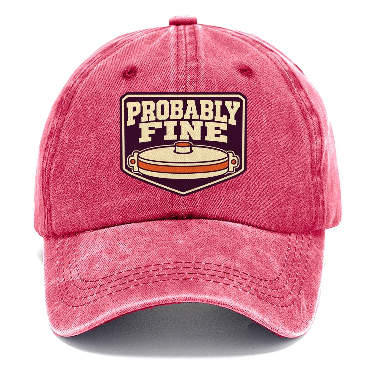 Probably Fine Classic Cap – Pomegranate Blush
