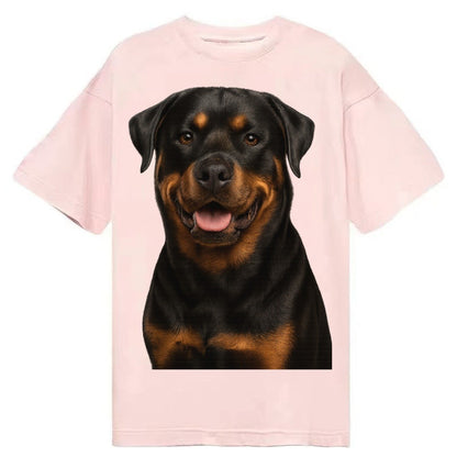 Rottweiler Powerful Guardian Classic T-shirt – Pink