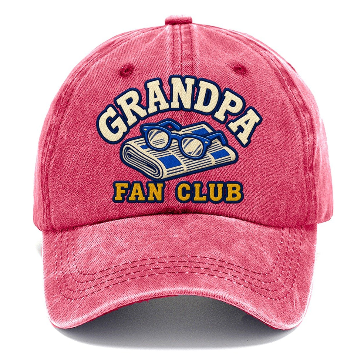 Grandpa Fan Club Classic Cap – Pomegranate Blush