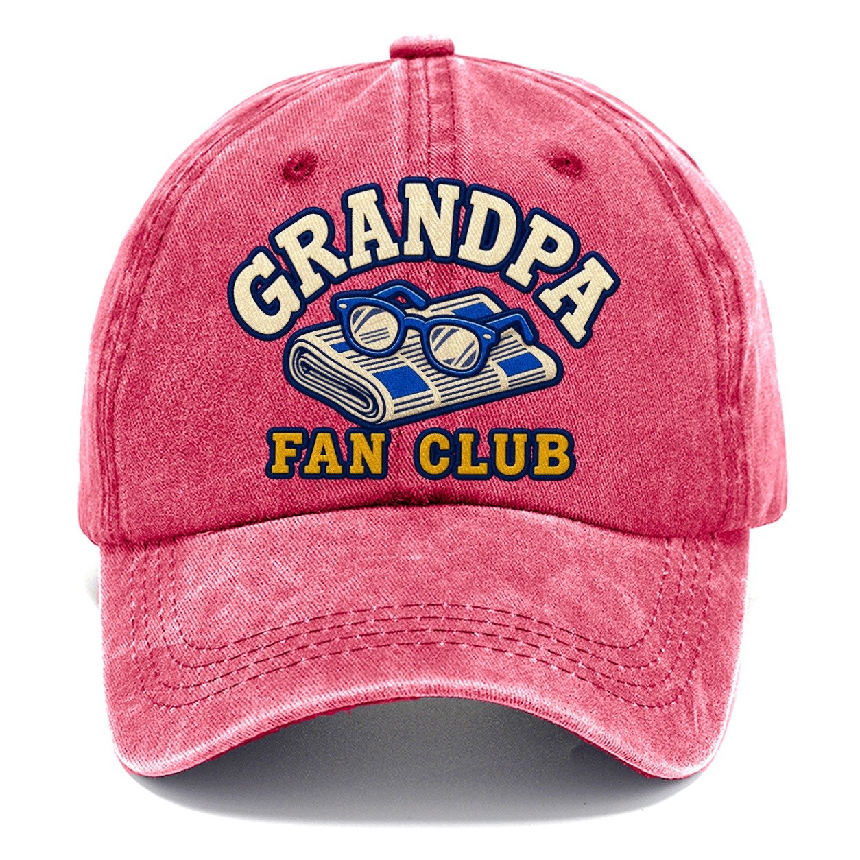 Grandpa Fan Club Classic Cap – Pomegranate Blush
